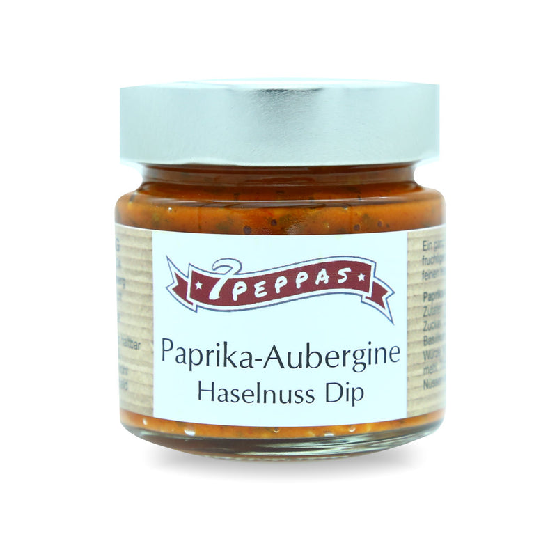 Paprika-Aubergine Haselnuss Dip